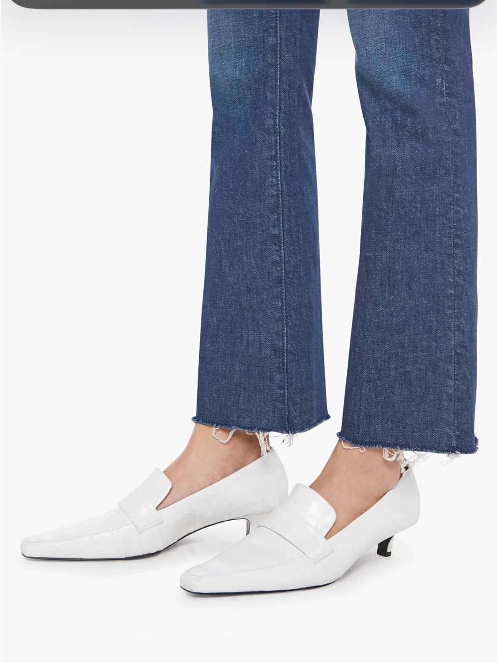 MOTHER Dark Indigo Straight-Leg High-Rise Jeans - Picture 3 of 10